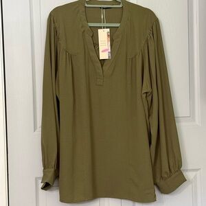 Elegant Olive Blouse for Women